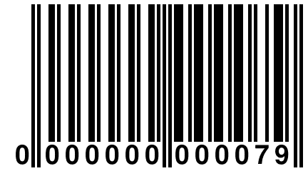 0 000000 000079