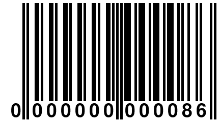 0 000000 000086