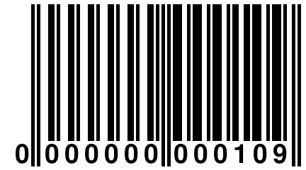 0 000000 000109