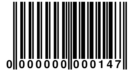 0 000000 000147