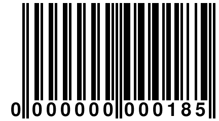 0 000000 000185