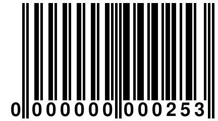 0 000000 000253