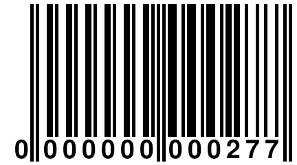 0 000000 000277