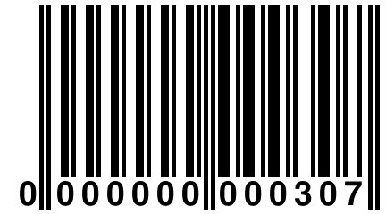 0 000000 000307