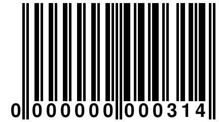 0 000000 000314