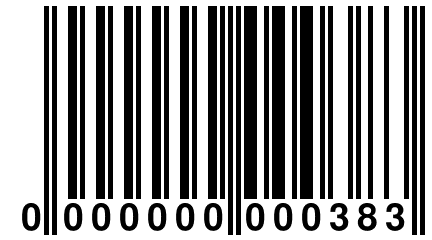 0 000000 000383