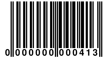 0 000000 000413