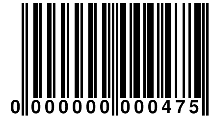 0 000000 000475