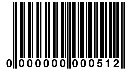 0 000000 000512