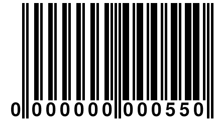 0 000000 000550