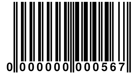 0 000000 000567