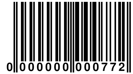 0 000000 000772