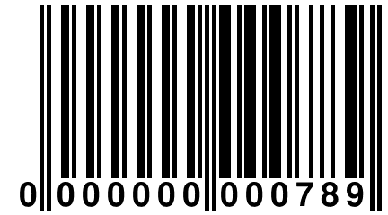 0 000000 000789