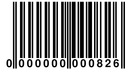 0 000000 000826