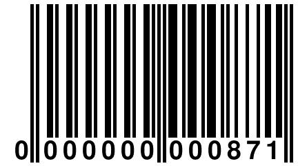 0 000000 000871