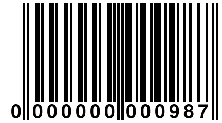 0 000000 000987