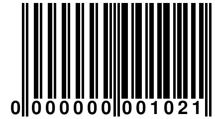 0 000000 001021