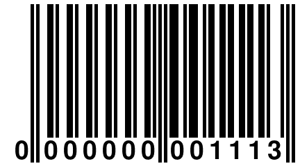 0 000000 001113