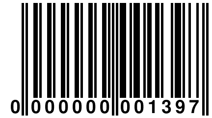 0 000000 001397