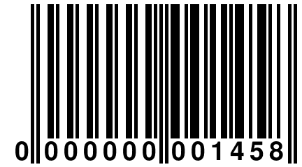 0 000000 001458