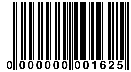 0 000000 001625