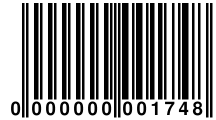 0 000000 001748