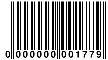 0 000000 001779