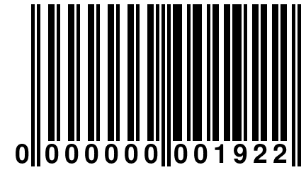 0 000000 001922