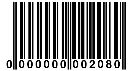 0 000000 002080