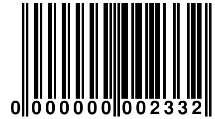 0 000000 002332