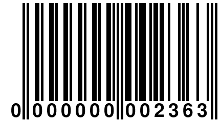 0 000000 002363