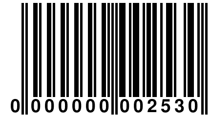 0 000000 002530