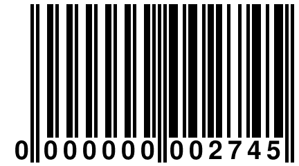 0 000000 002745