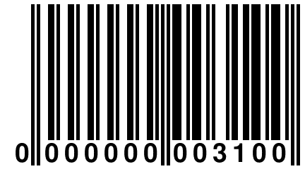 0 000000 003100