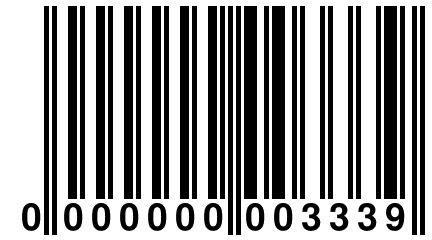 0 000000 003339