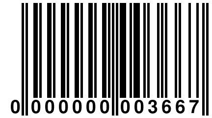 0 000000 003667