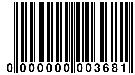 0 000000 003681