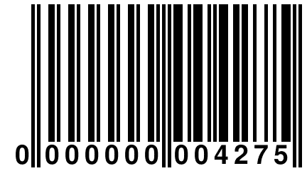 0 000000 004275