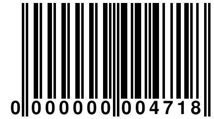 0 000000 004718