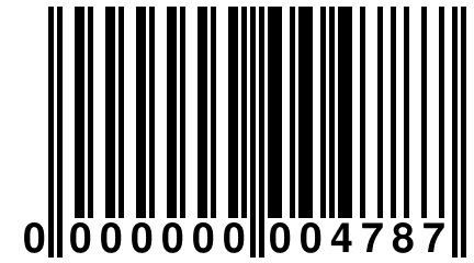 0 000000 004787