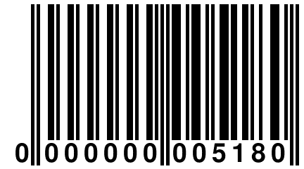 0 000000 005180