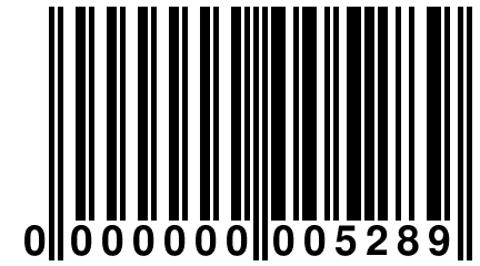 0 000000 005289