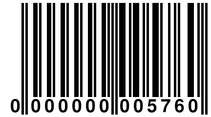 0 000000 005760