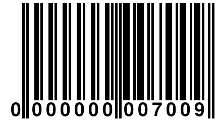 0 000000 007009