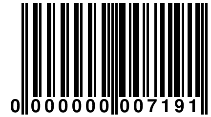 0 000000 007191