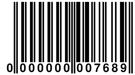 0 000000 007689