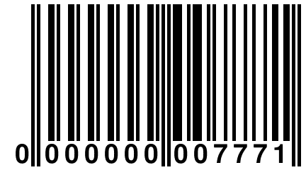 0 000000 007771