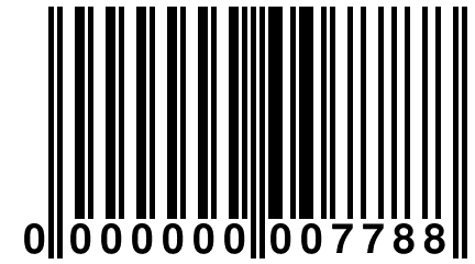 0 000000 007788