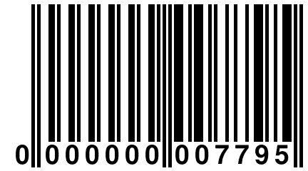 0 000000 007795