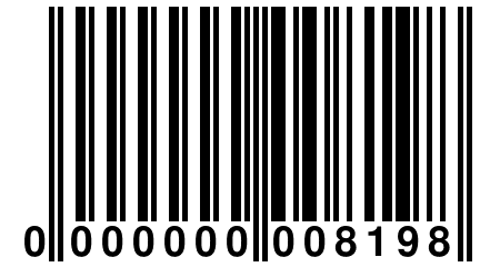 0 000000 008198